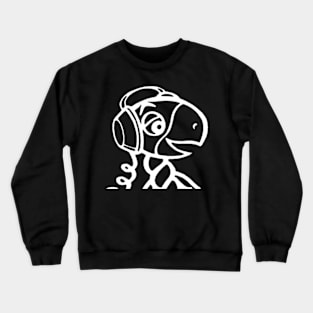 Turtle's Records & Tapes Mascot with Headphones Crewneck Sweatshirt